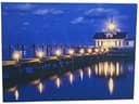 Luna24 simply great ideas... LED Leinwandbild Seebrücke 38x28 cm Bild 2