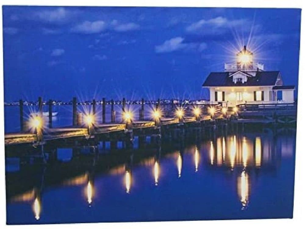 Luna24 simply great ideas... LED Leinwandbild Seebrücke 38x28 cm - Bild 2