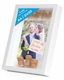 PHOTOLINI Bilderrahmen 3D-Objektrahmen Weiß Tief mit Glasscheibe Bild 2
