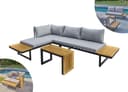 LC Garden Gartenlounge-Set Sungardo 3tlg. Anthrazit Aluminium mit Auflagen Bild 2