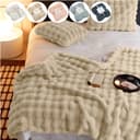 Sunicol Plüsch Kuscheldecke Flauschig Sofaüberwurf Beige Bild 2