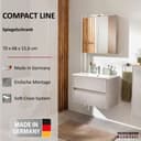 FACKELMANN Spiegelschrank Badezimmerschrank Beige Bild 2