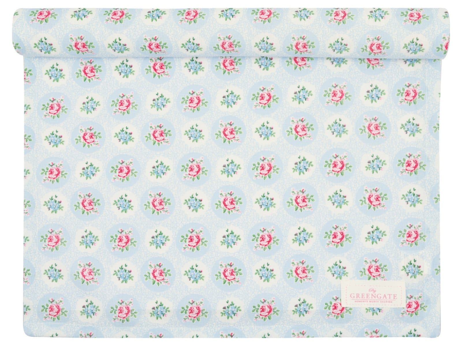 Greengate Tischläufer Elle pale blue 140x45cm - Bild 2