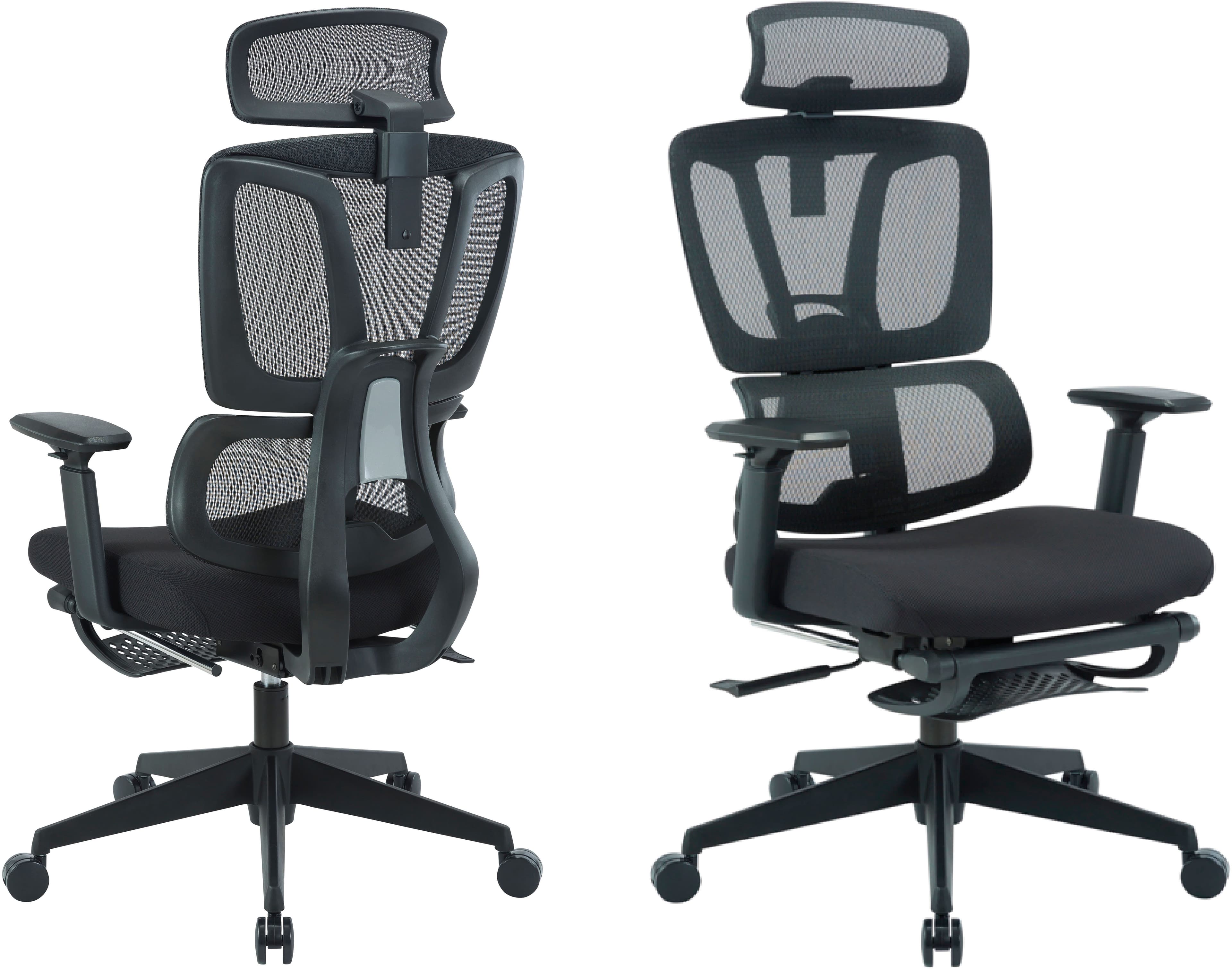 OTTO HOME Bürostuhl ZELLINA Schwarz mit Lordosenstütze und Mesh-Sitz