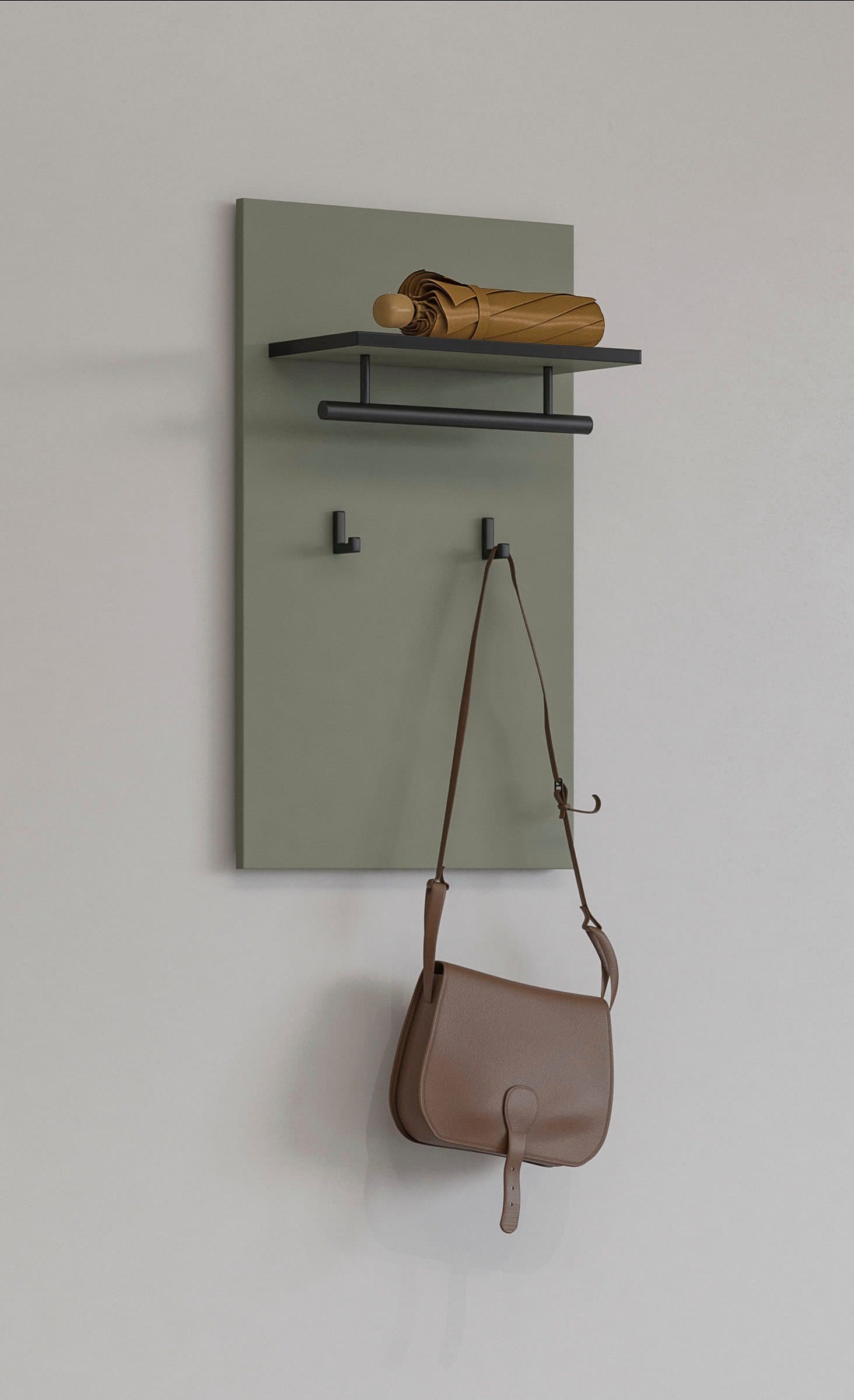 OTTO HOME Garderobenpaneel Cross Salbei Modern mit Haken und Stange - Bild 2