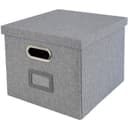 HMF Aufbewahrungsbox mit Deckel Grau für DIN A4 Hängeregister Kallax Bild 2