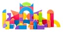 Woodyland Lernspielzeug 91653 - bunte Hartschaum Foam Bauklötze 54 tlg. Bild 2
