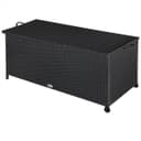 Casaria Auflagenbox Polyrattan mit Rollen und Gasdruckfedern Bild 2