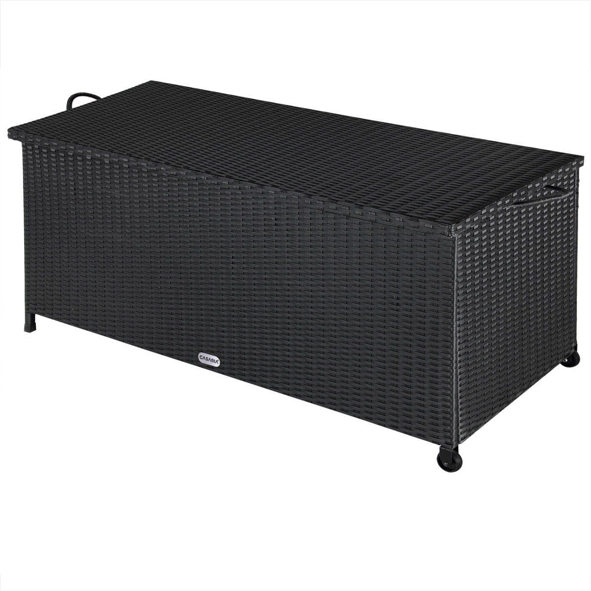 Casaria Auflagenbox Polyrattan mit Rollen und Gasdruckfedern - Bild 2