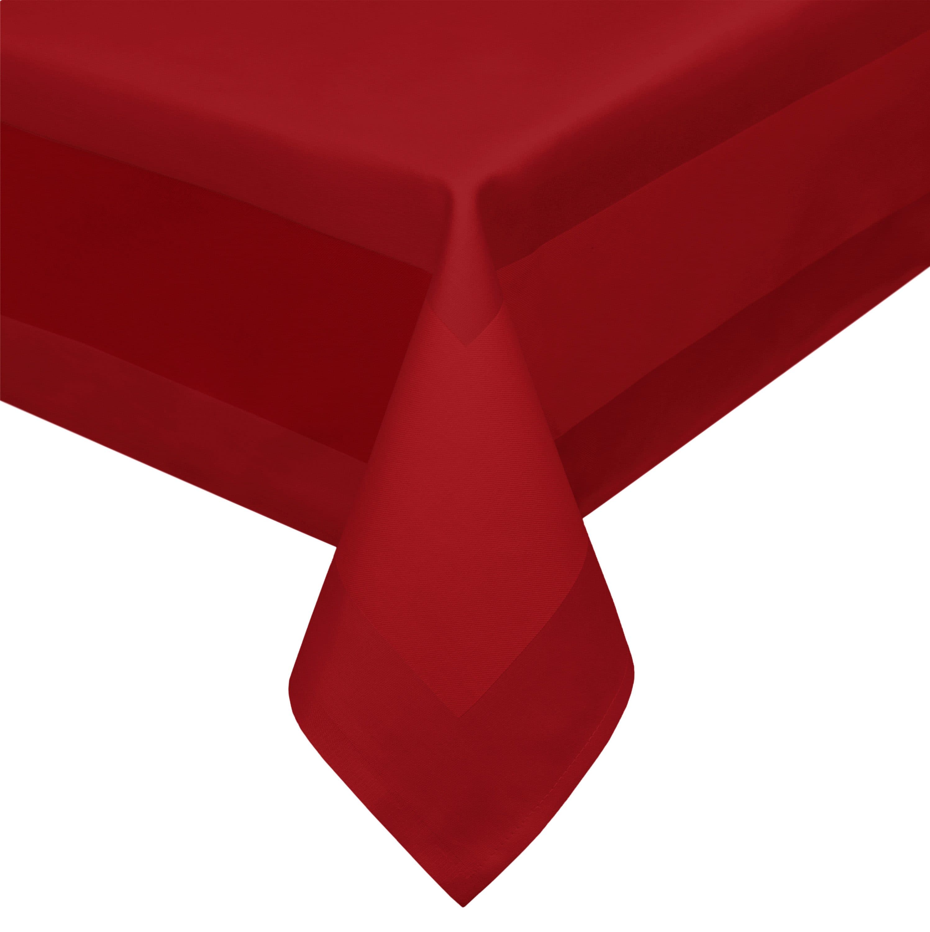 Beautex Tischdecke Damast 100% Baumwolle Rot - Bild 2