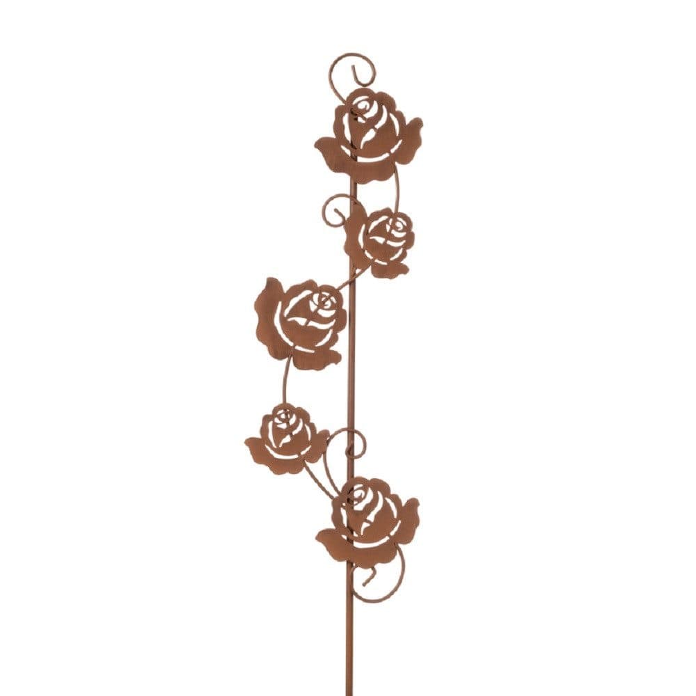 Dragimex Gartenstecker Metall Rosenranke Rost Optik