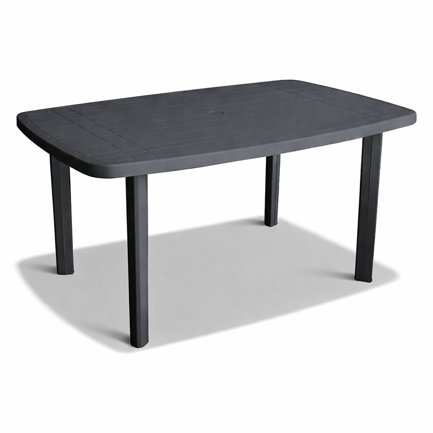 Mojawo Gartentisch Anthrazit Kunststoff Modern - Bild 2
