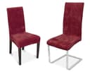 Beautex Stuhlhusse Maya Samt Mirofaser Stretch Husse Rot Bild 2