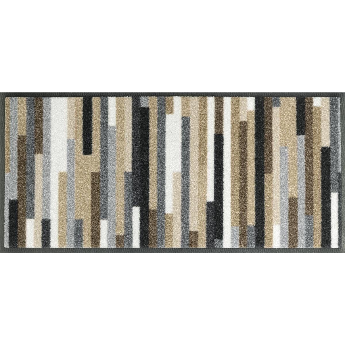 wash+dry by Kleen-Tex Fußmatte Mikado Stripes Beige Gestreift