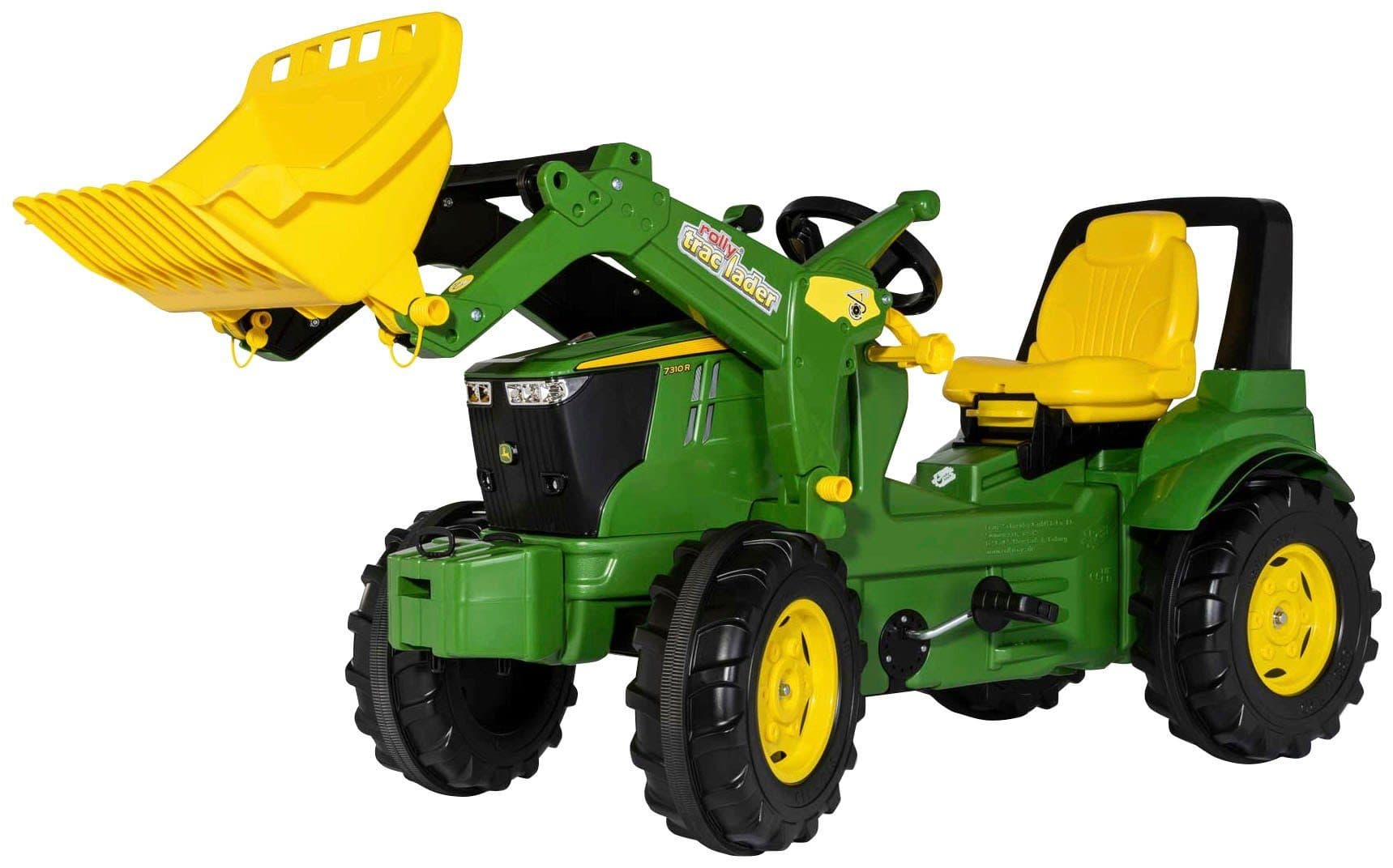 rolly toys Trettraktor John Deere 7310R Premium II Grün mit Frontlader
