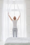 novumfix Voile Gardine Weiß Transparent Kräuselband Extra Lang Bild 2