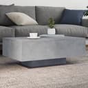 vidaXL Couchtisch mit LED-Leuchten Betongrau Bild 2