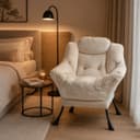 ANYSUN Loungesessel Relaxsessel Samt Grau Ergonomisch Bild 2