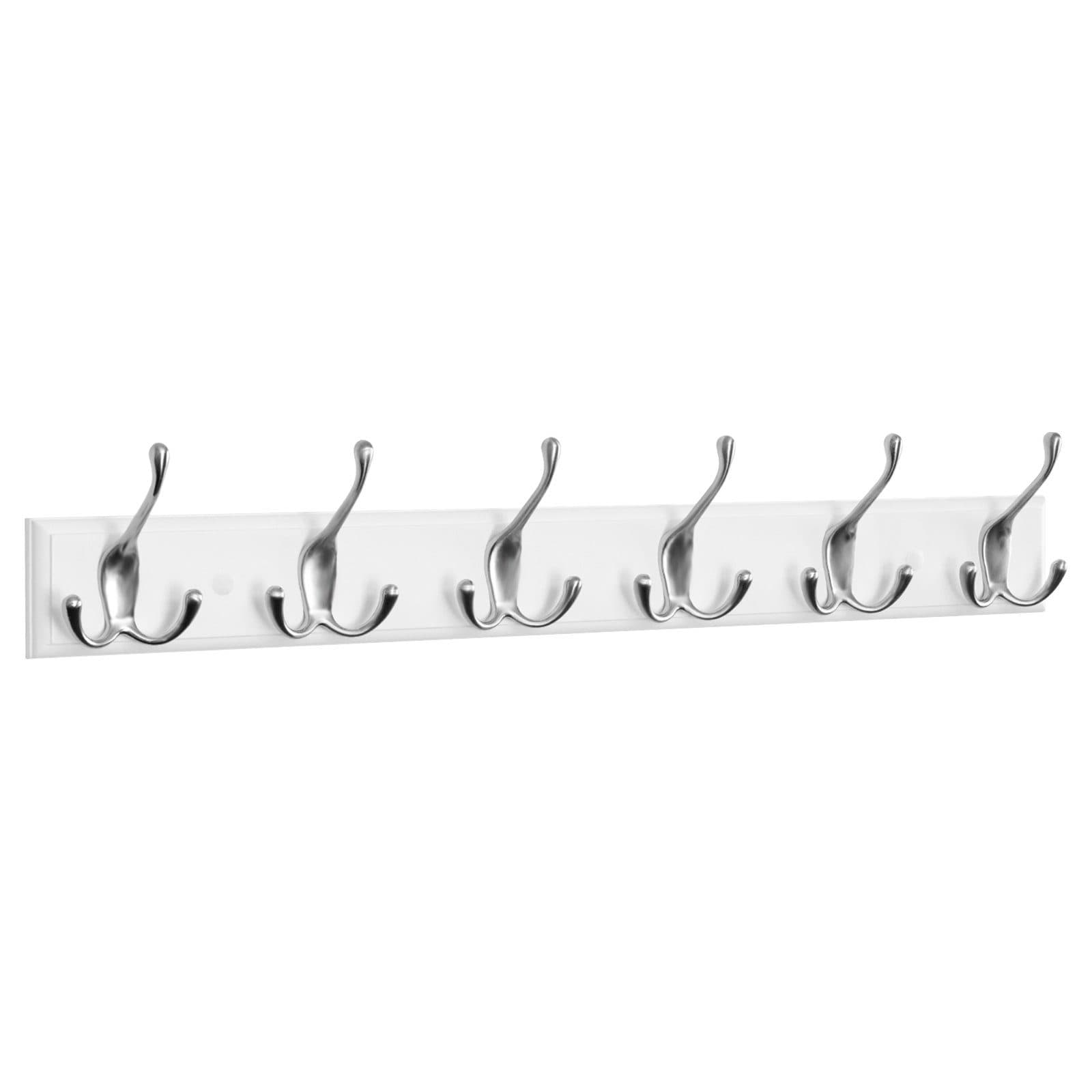 EUGAD Garderobenhaken Wand 6-fach Weiß Silber - Bild 2