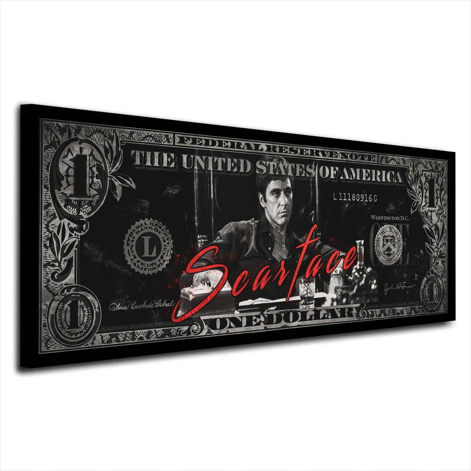 Artedinoi Leinwandbild Pop Art Scarface Dollar Motiv - Bild 2