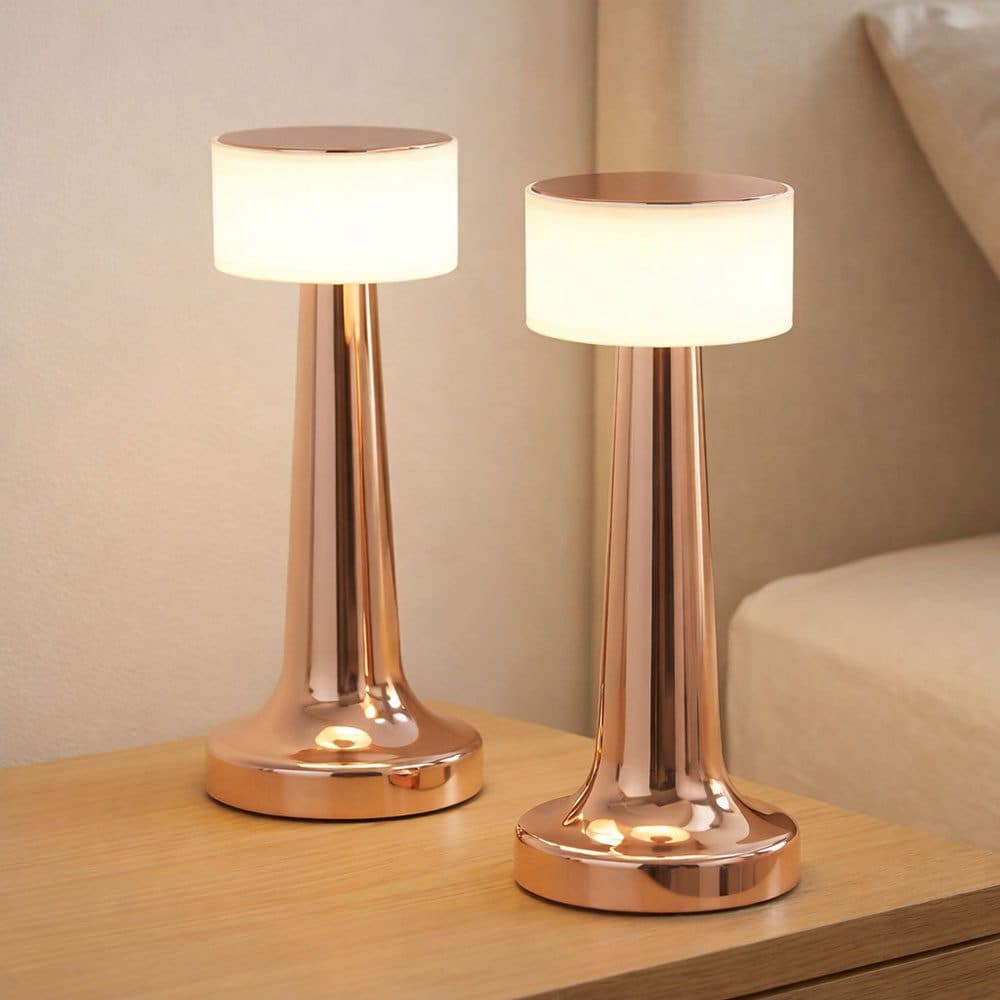 GLOBO LIGHTING LED Tischleuchte Kupfer Dimmbar 2er Set - Bild 2