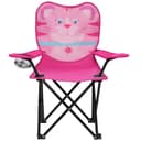 NILS FUN Campingstuhl Kinderstuhl Katze faltbar Outdoorstuhl mit Becherhalter Bild 2