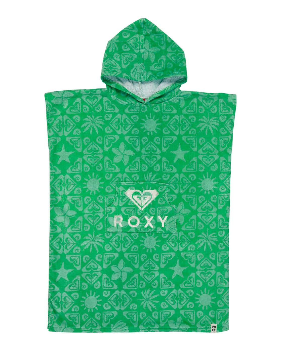 Badeponcho Hippie-Stil aus Baumwollstoff und Frottee - Bild 2