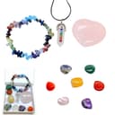 Steinfixx® Edelstein Chakra Set Selbstheilung mit Splitterarmband Bild 2