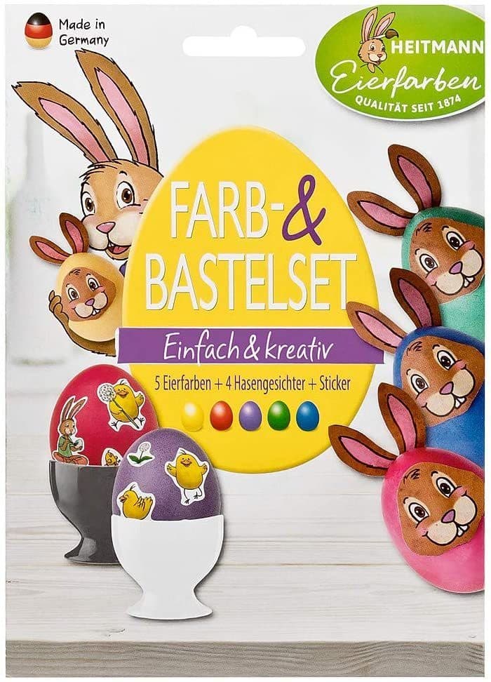 BRAUNS HEITMANN Osterei Eierfarben 5 Stück Kaltfarben mit Bastelset