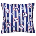 Heubergshop Kissenbezug 40x40cm Anker Streifen Blau Baumwolle Bild 2