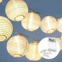COZY HOME LED-Lichterkette Lampion Weiß Transparent Solar Bild 2