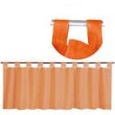 Bestgoodies Vorhang mit Schlaufen, transparenter Voile Uni Orange Bild 2