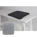 BURI Filz Sitzkissen Grau Anthrazit 35x35 cm Bild 2