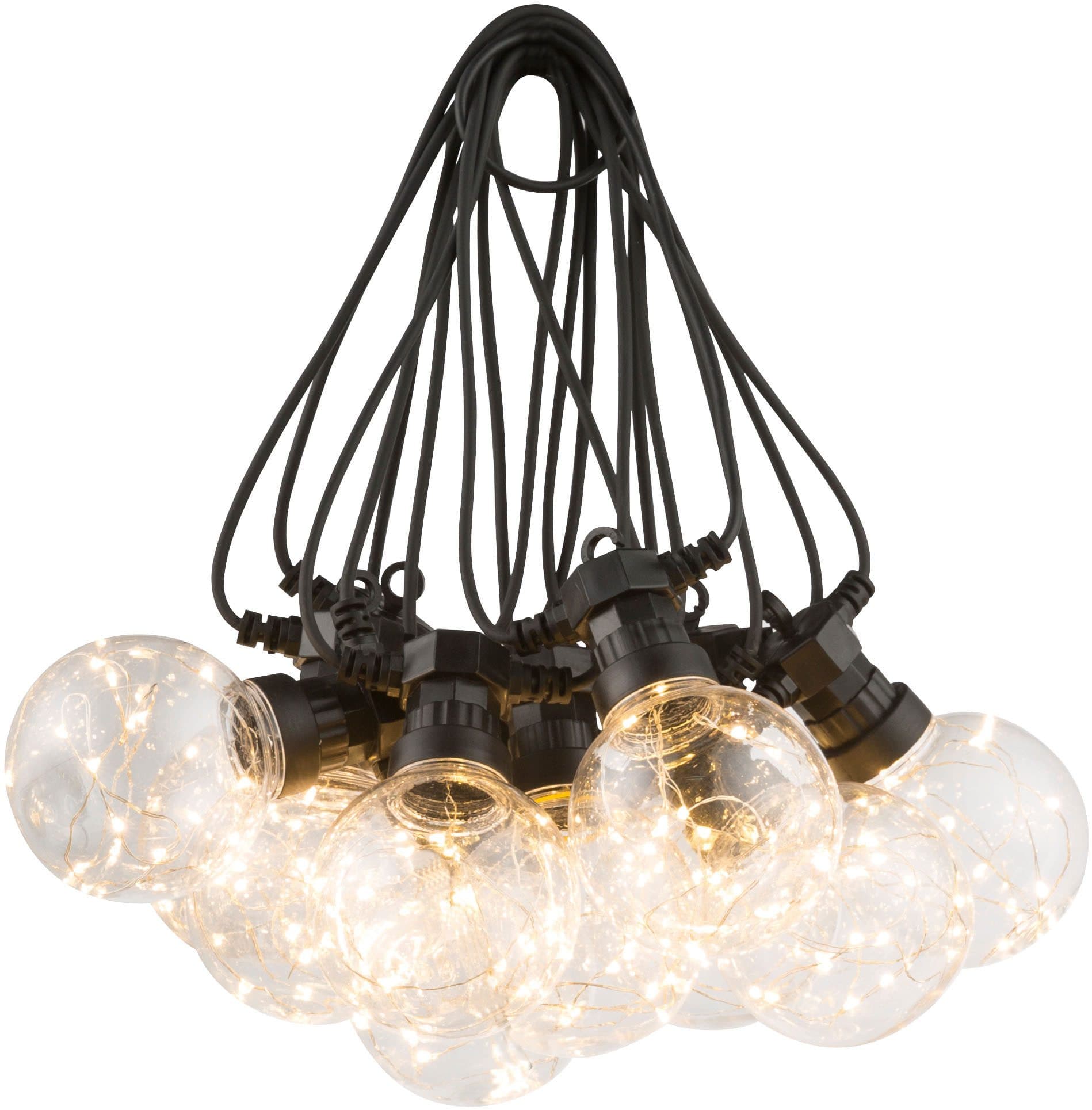 GLOBO LIGHTING LED-Lichterkette ALMAGA Schwarz 10 Leuchtmittel 2700K - Bild 2