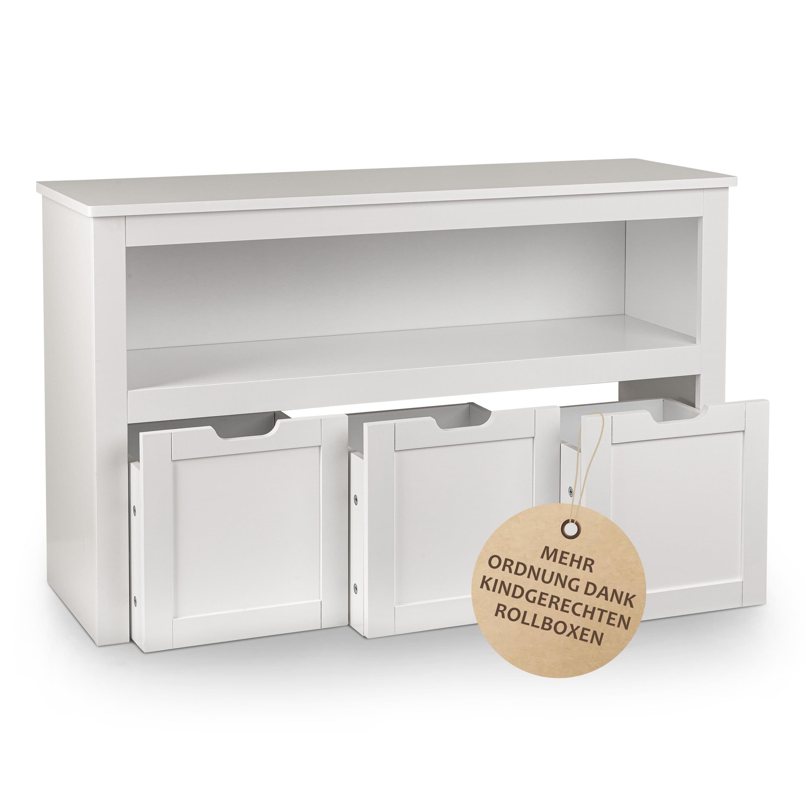 ONVAYA Sideboard mit Rollboxen Weiß - Bild 2