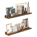 VASAGLE Wandregal Schweberegale 60/80 cm 2er Set für Küche Wohnzimmer Bild 2