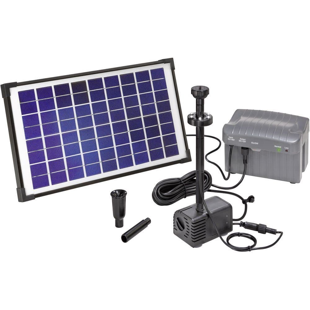 esotec Solar-Pumpenset Napoli mit LED-Beleuchtung und Akkuspeicher - Bild 2