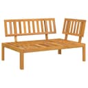 vidaXL Garten-Ecksofa aus massivem Akazienholz, braun Bild 2