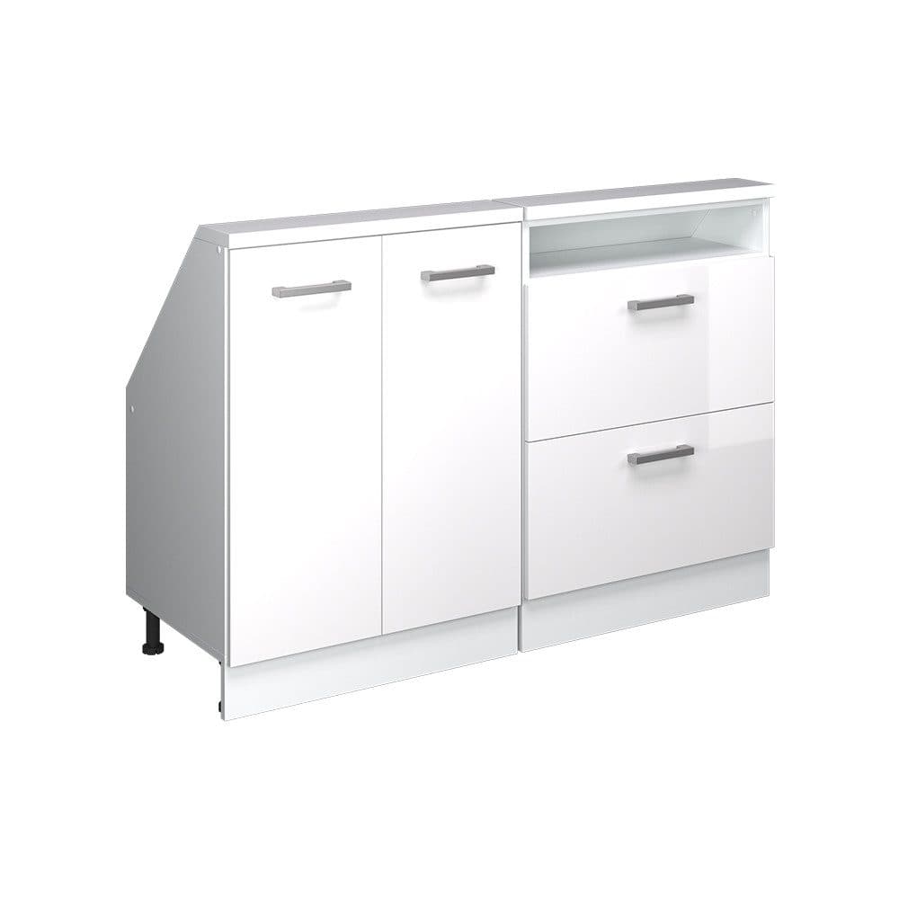 Vicco Kommode Rion Weiß Hochglanz 2er Set Dachschrägenmöbel - Bild 2