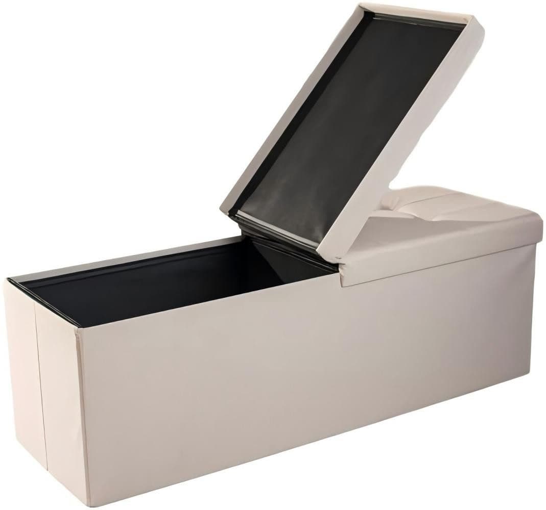 Zedelmaier Sitzbank 114cm Beige Faltbar Stauraum - Bild 2