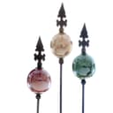 Dragimex Gartenstecker Metall Stecker franz. Lilie 3x Beere Grün Beige 110cm Bild 2
