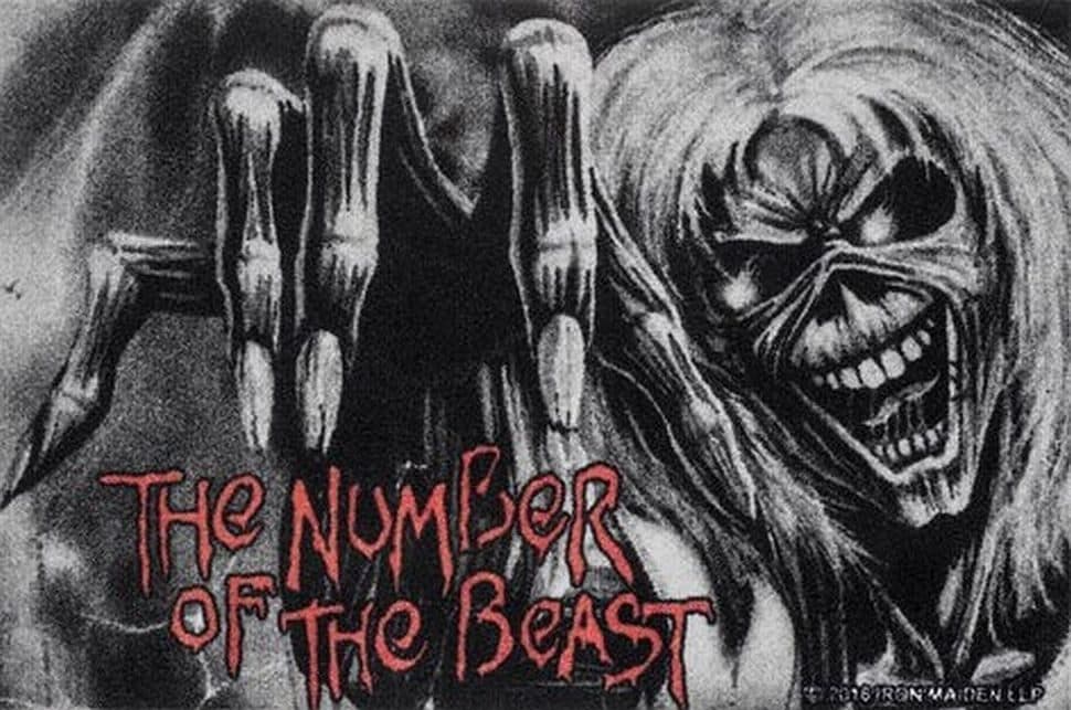 Rockbites Fußmatte Iron Maiden Number of the Beast Nr. 85
