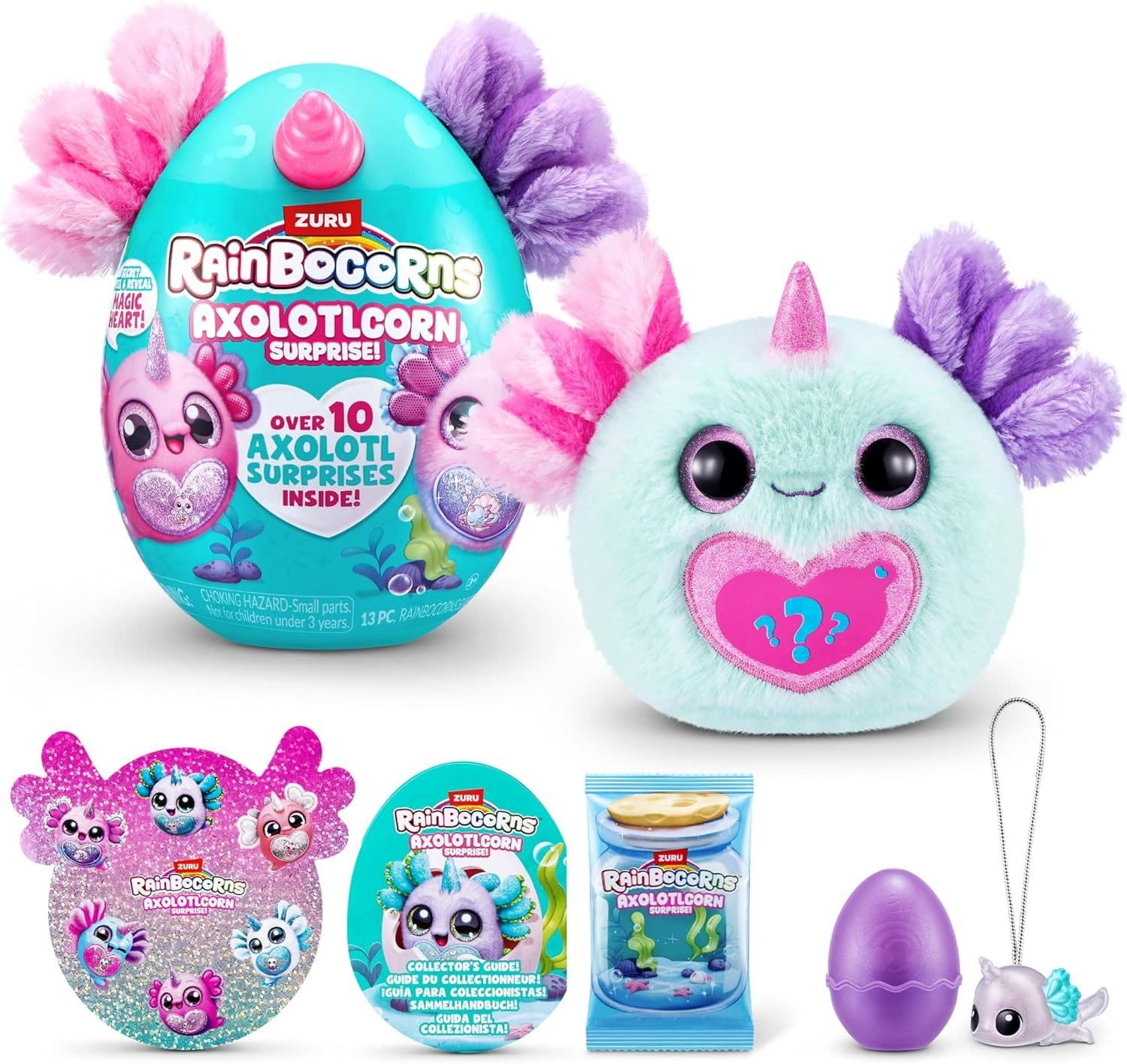 ZURU Plüschfigur Rainbocorns Axolotlcorn Surprise - Axolotl Mexie