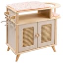 howa Puppenwickeltisch miniflowers Holz mit Puppenschrank und Sitz Bild 2