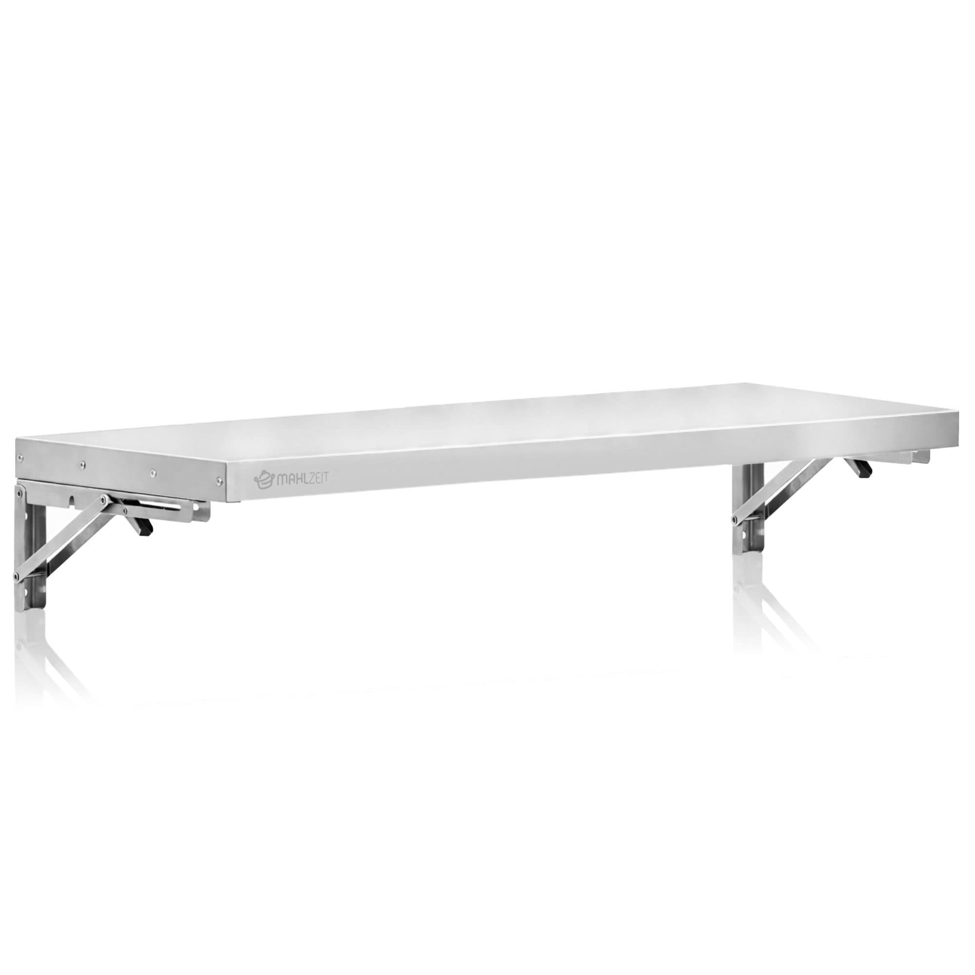 Mahlzeit Edelstahl Wandregal klappbar Silber - Bild 2