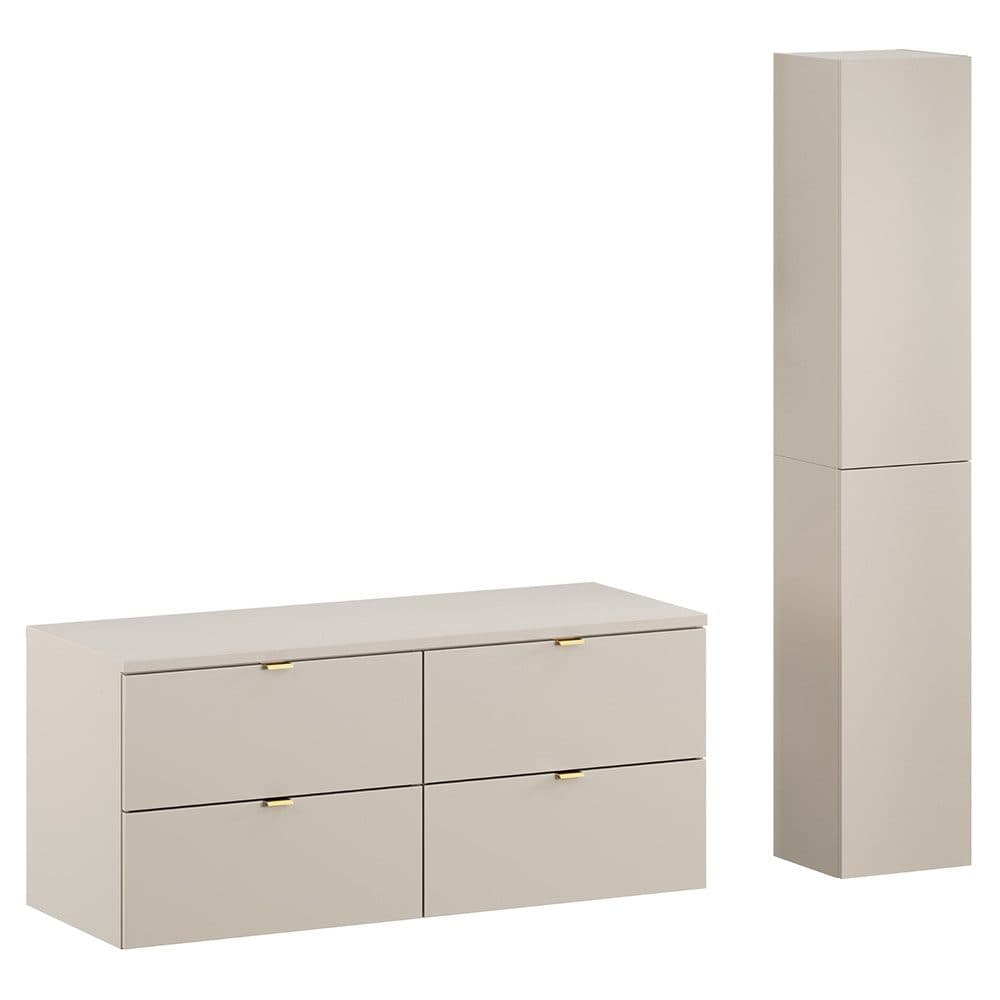 Lomadox Badmöbel-Set DURANGO-56 Kaschmir mit Softclose - Bild 2