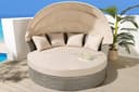 riess-ambiente Sonneninsel PLAYA LIVING 165cm natur Polyrattan Aluminium Bild 2