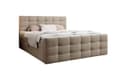 Luxusbetten24 Boxspringbett Luxor Samt Beige mit Stauraum Bild 2