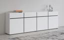 OTTO HOME Sideboard Cross Weiß Modern Grifflos 225cm Bild 2