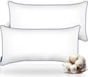 Gentle North Kopfkissen Hotelqualität Weiß 2er-Pack Baumwolle Nano-Poly Bild 2